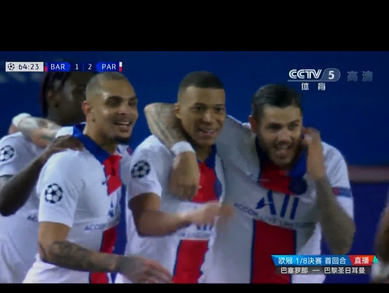  姆巴佩戴帽助巴黎大胜 主教练赛后盛赞其状态  